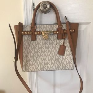 Michael Kors hamilton studded tote lg